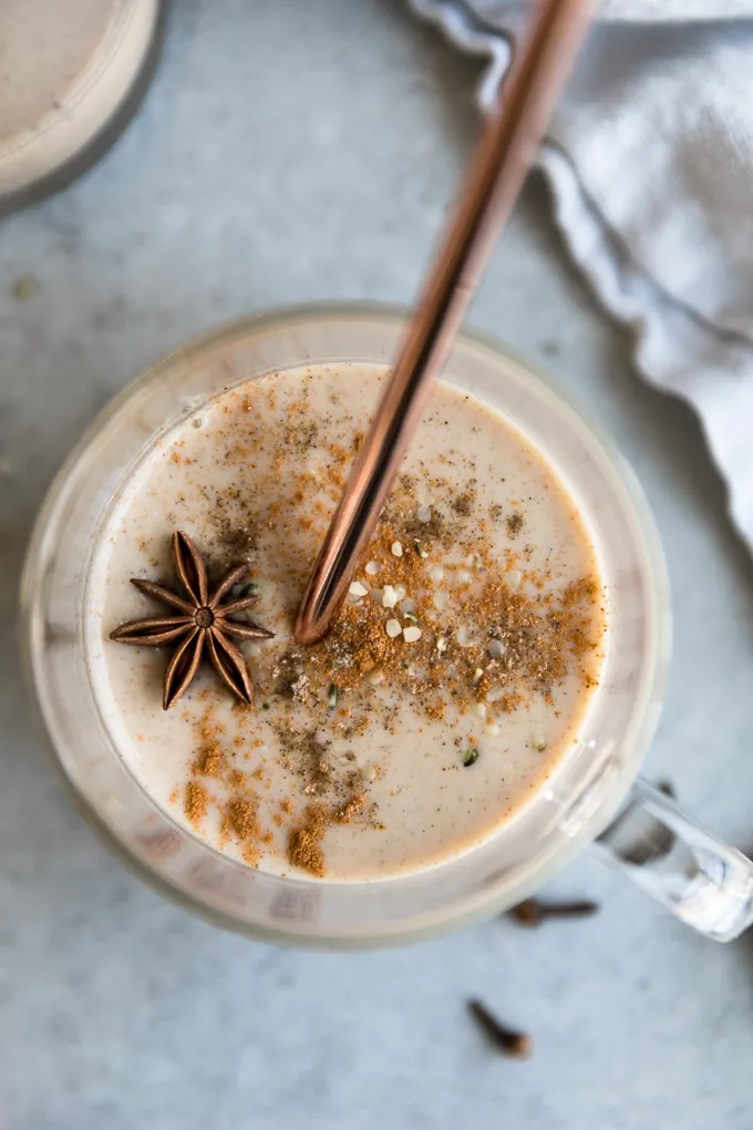 Velvety Vanilla Spiced Chai Smoothie