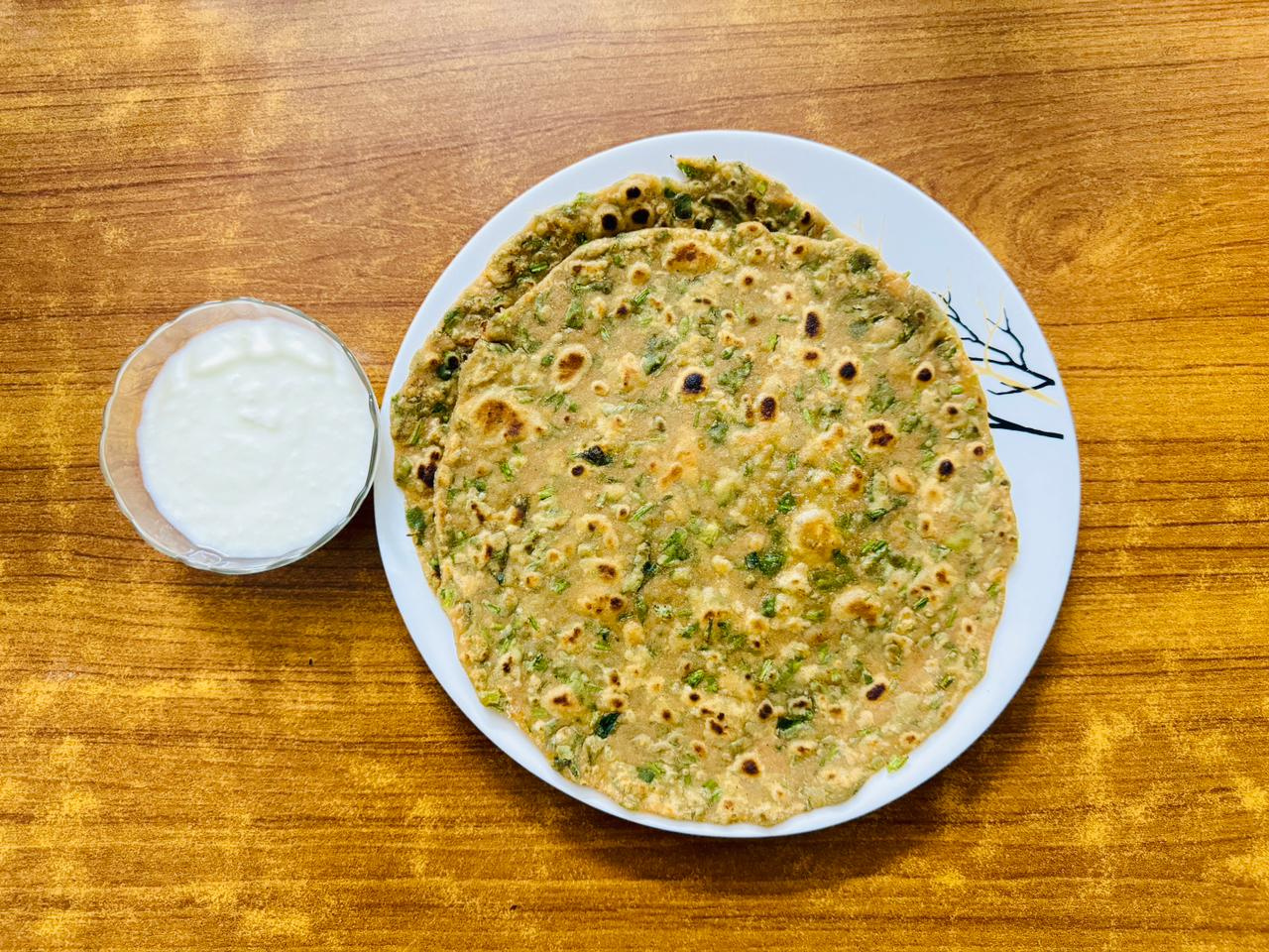 Methi Paratha - Fresh Fenugreek Flatbread