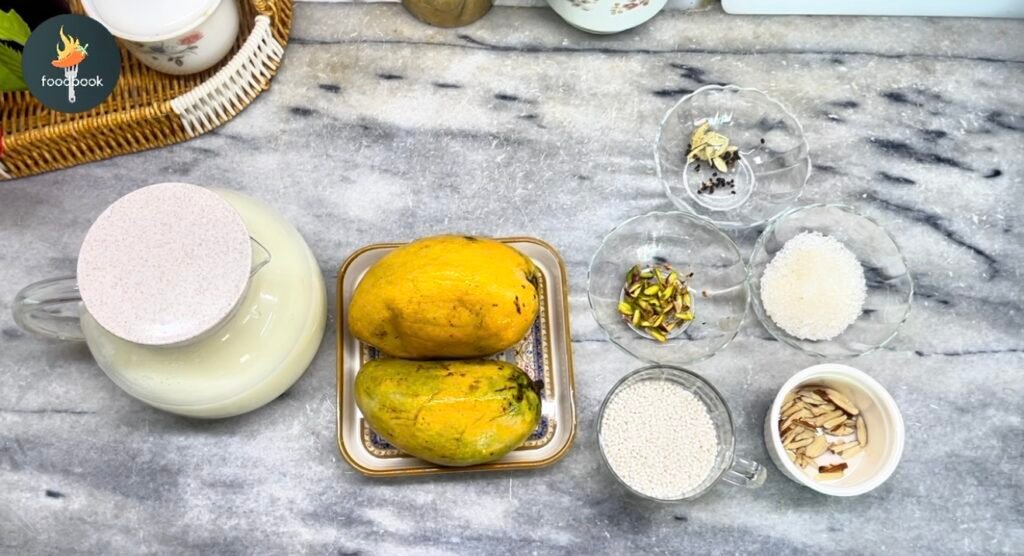 Mango Sago Ingredients
